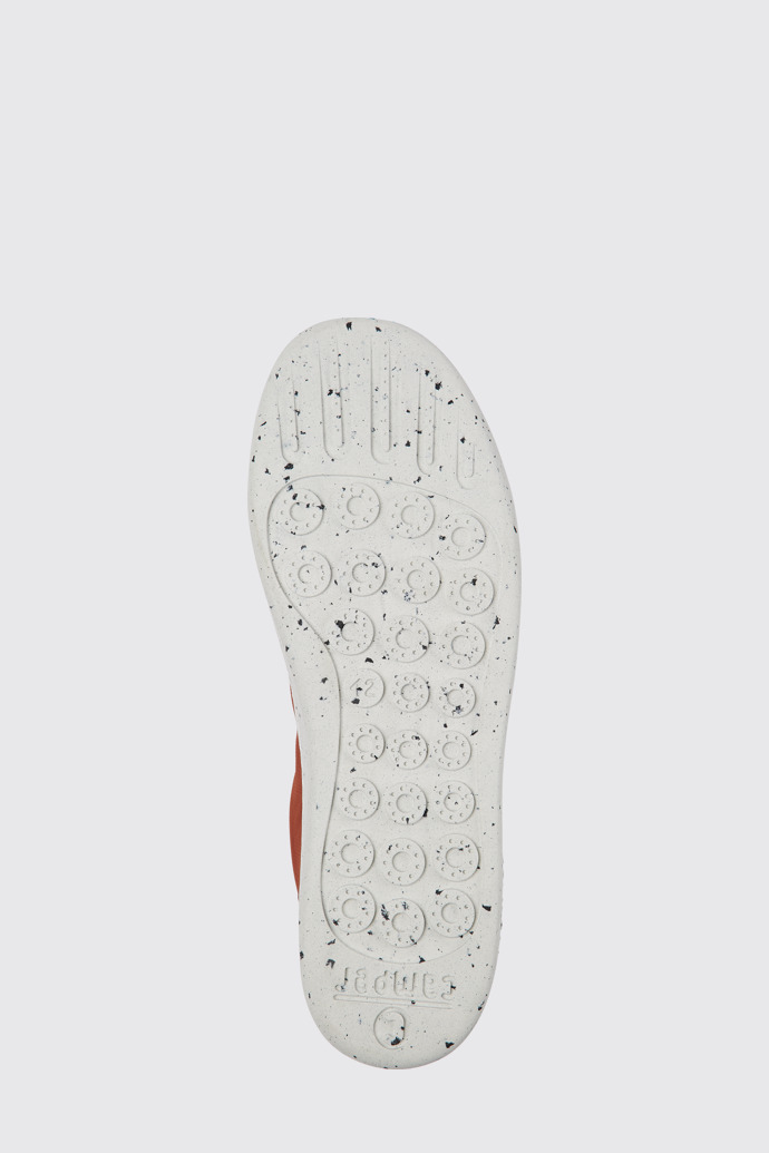 The sole of Peu Touring Red recycled PET sneakers for men