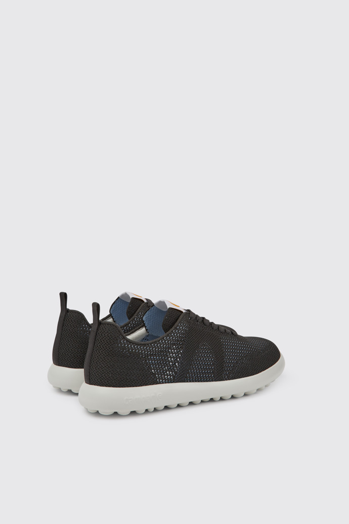 Back view of Pelotas XLite Black and grey recycled PET sneakers for men