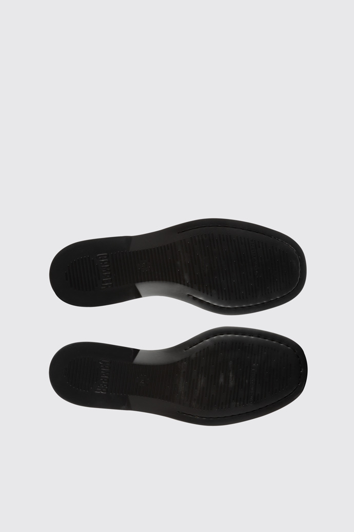 The sole of Twins Men's TWINS semi open black shoes