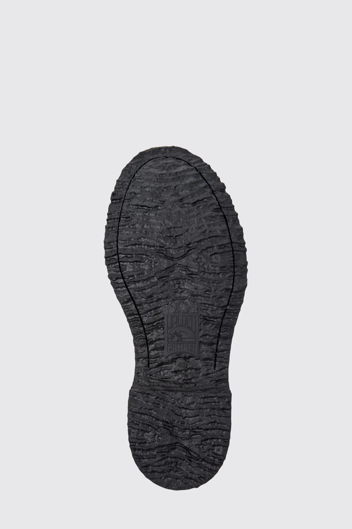 The sole of Walden Burgundy Leather Moccasins for Men.