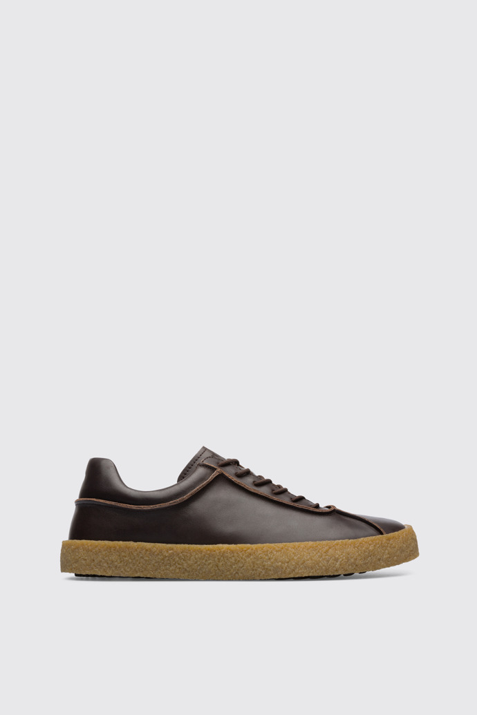 Side view of Bark Men's brown lace up shoe