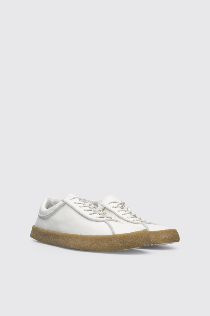 Front view of Bark White shoe for men