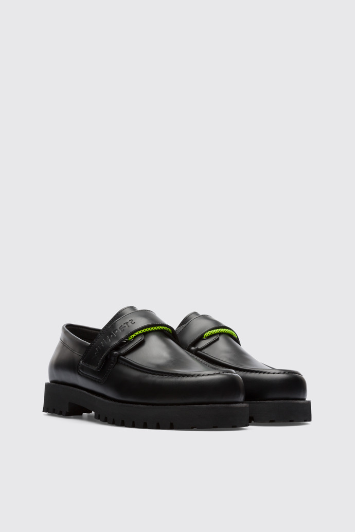 Front view of Camper & Coco Capitán Black Casual Shoes for Men