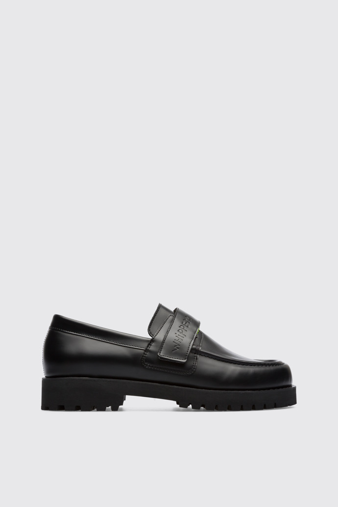 Side view of Camper & Coco Capitán Black Casual Shoes for Men