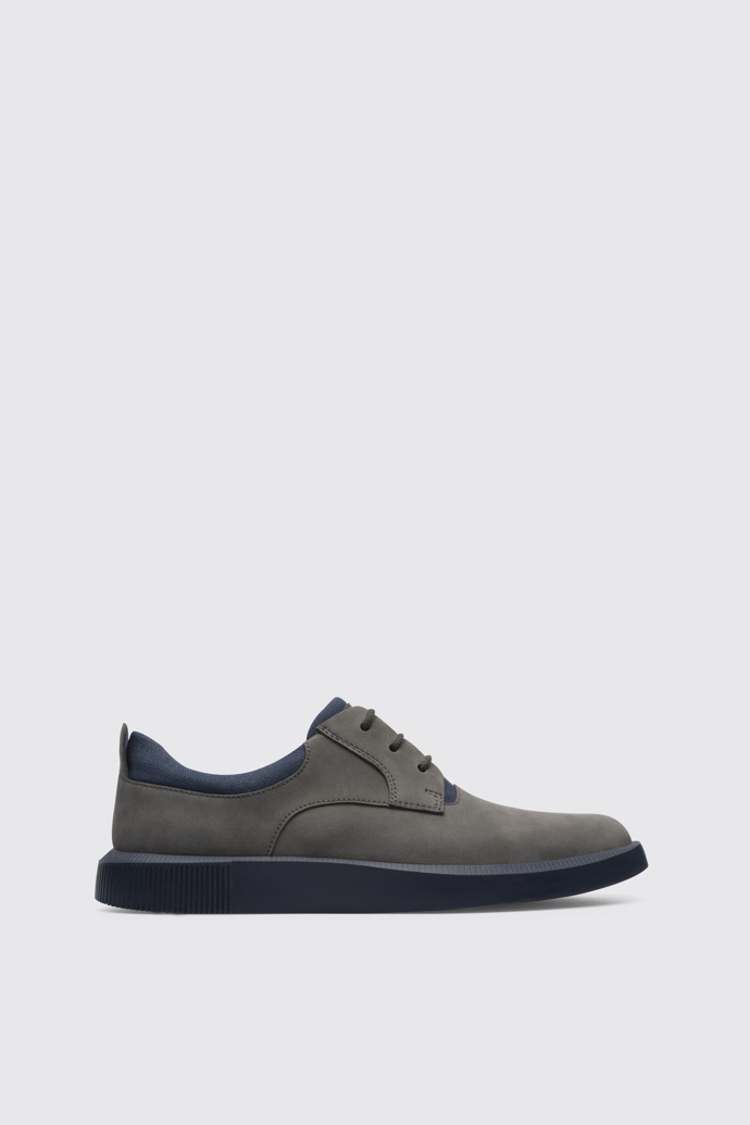 Side view of Bill Grey lace up shoe for men