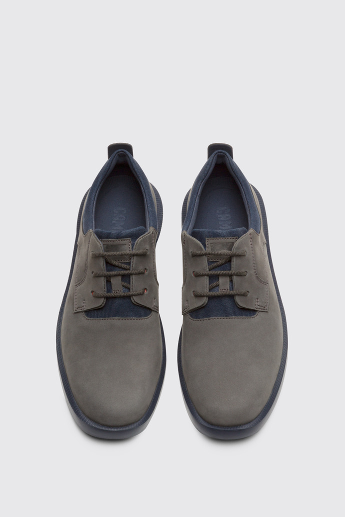 Overhead view of Bill Grey lace up shoe for men