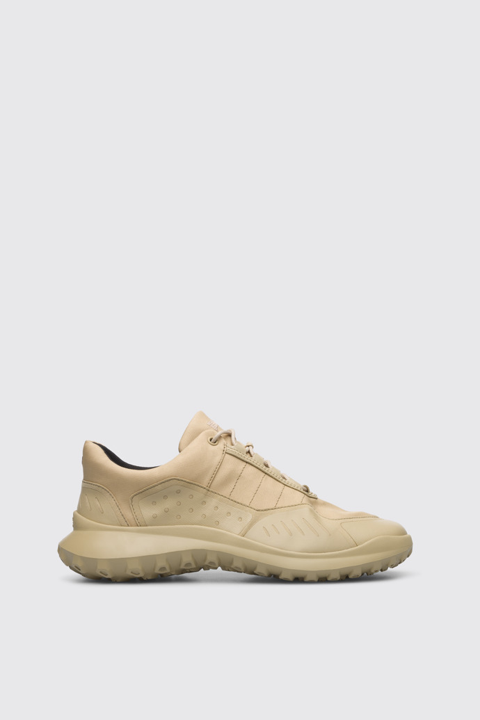 Side view of CRCLR Beige sneaker for men