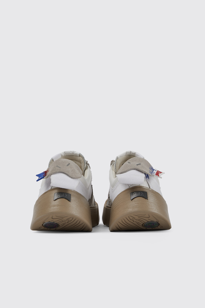 Back view of ADERERROR White/beige shoes