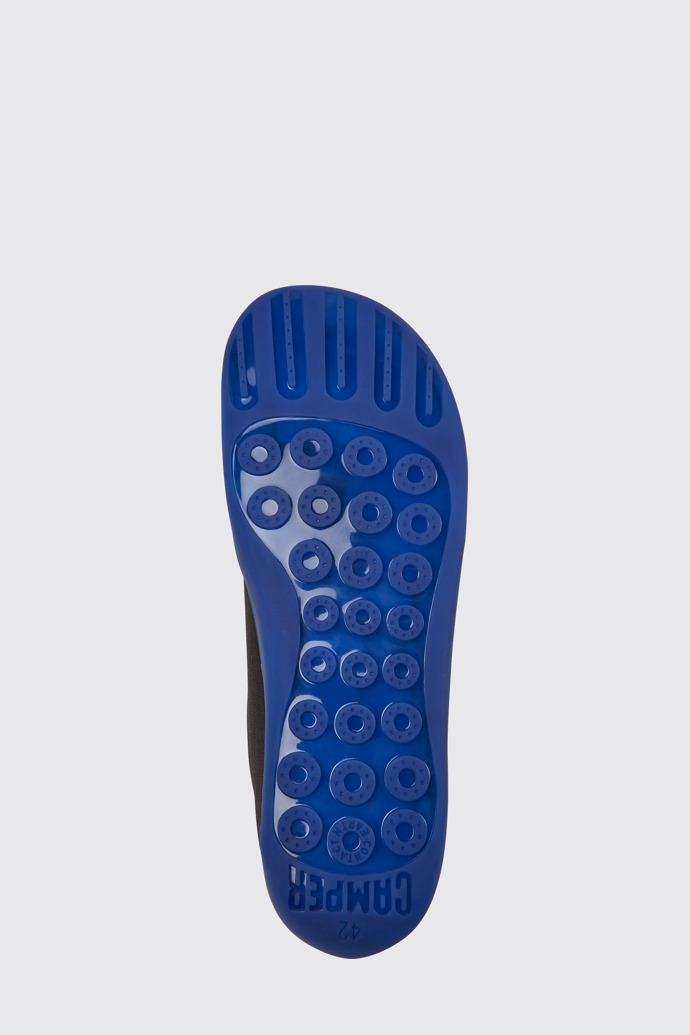 The sole of Peu Black recycled PET and nubuck shoes for men