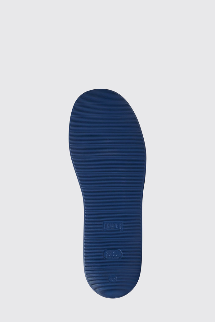 The sole of Wagon Blue nubuck shoes for men