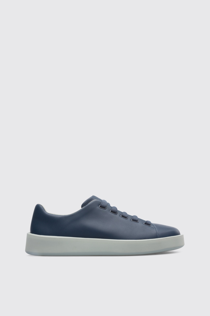Side view of Courb Men's blue sneaker
