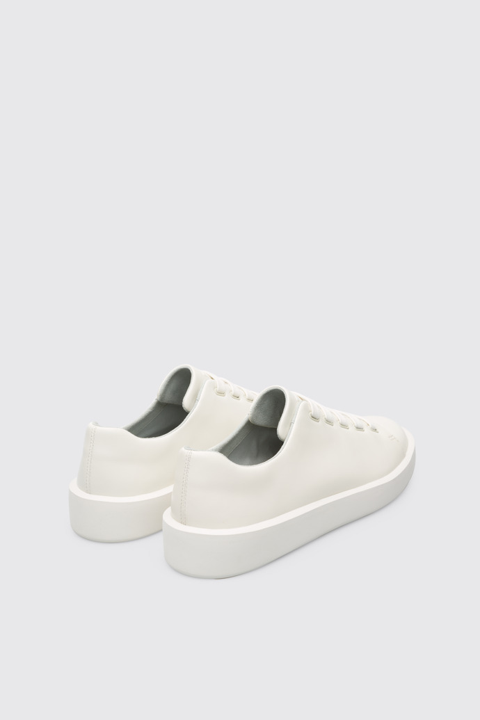 Back view of Courb Men's white sneaker
