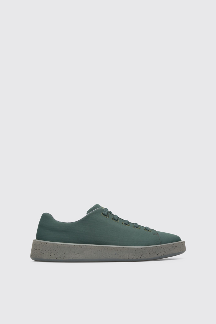 Side view of Courb Men's green sneaker
