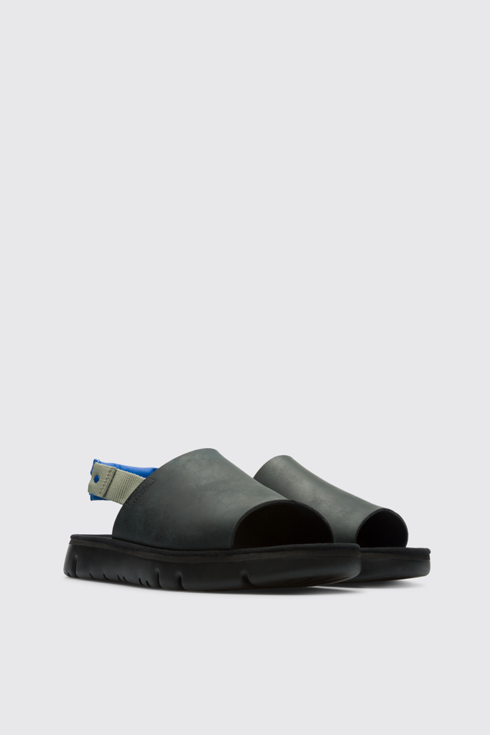 Front view of Twins Black TWINS sandal for men