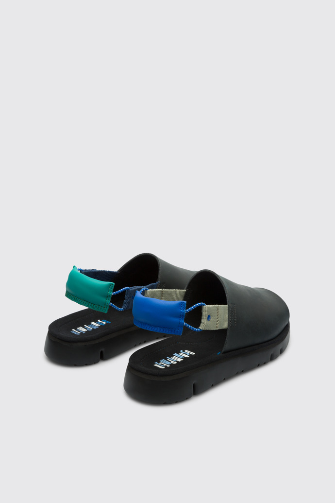 Back view of Twins Black TWINS sandal for men