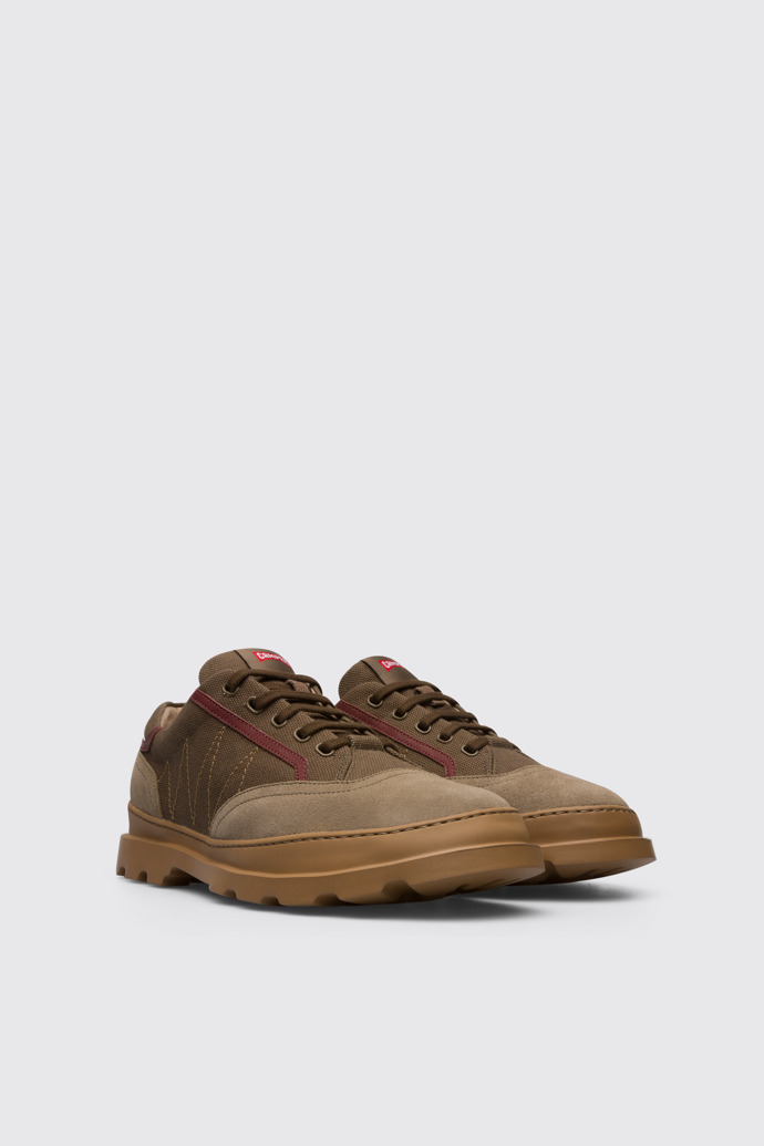 Front view of Brutus Sneaker for men in brown