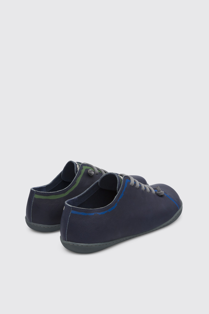 Back view of Twins TWINS blue shoe for men