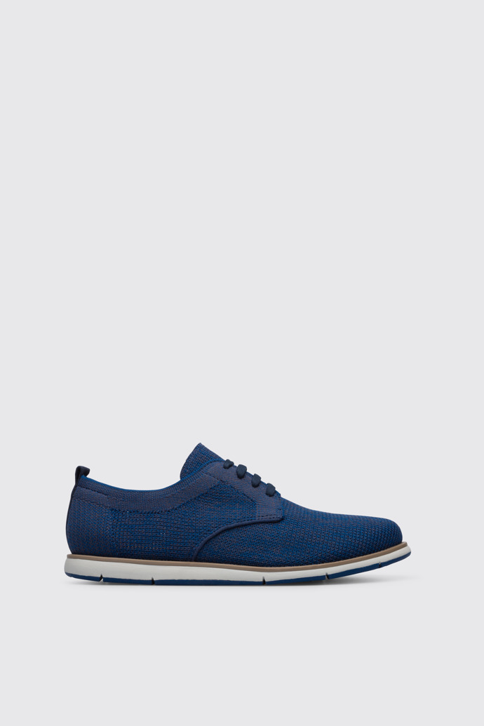 Side view of Smith Blue shoe for men