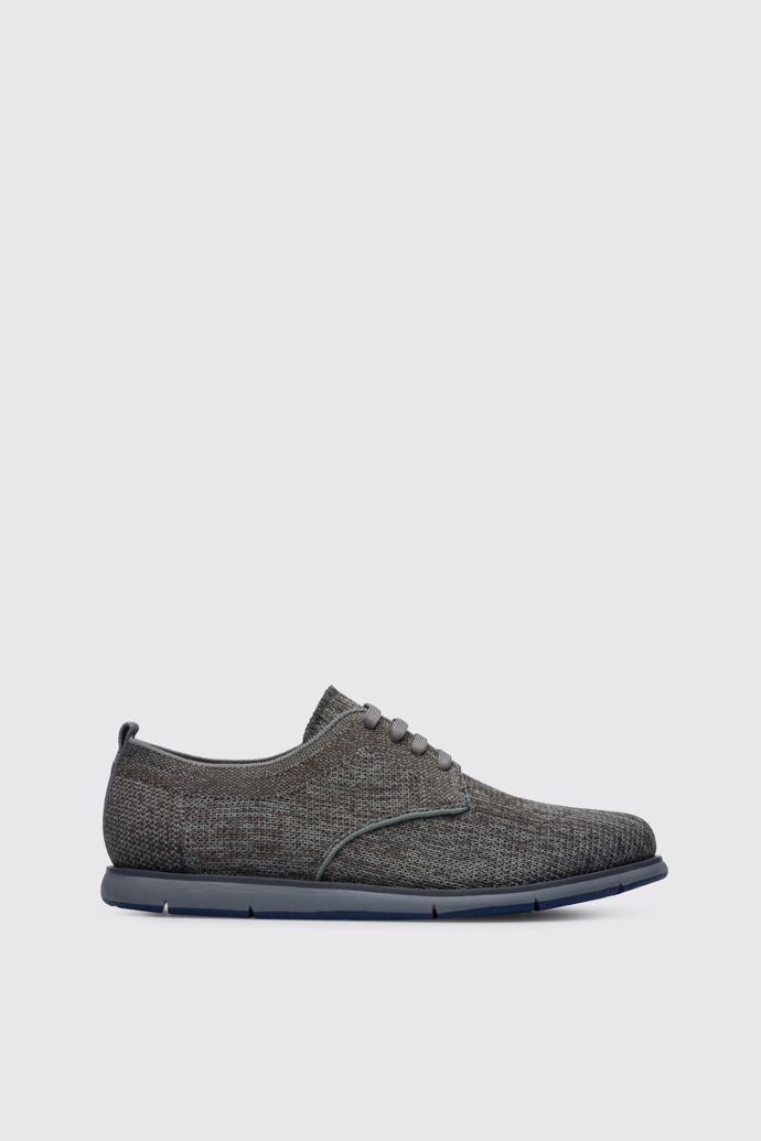 Side view of Smith Dark grey shoe for men