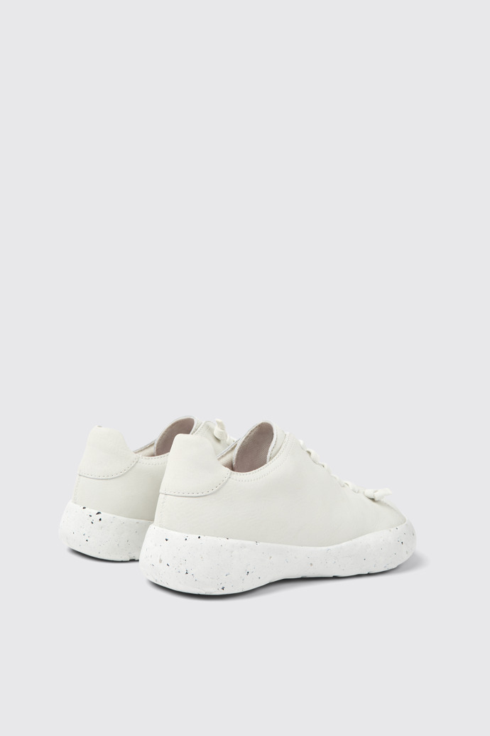 Back view of Peu Stadium White leather sneakers for men
