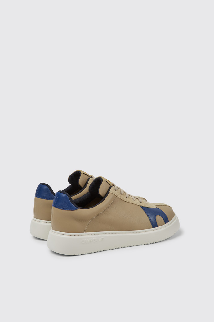Runner K21 Tenis de piel en color beige y en color azul para hombre