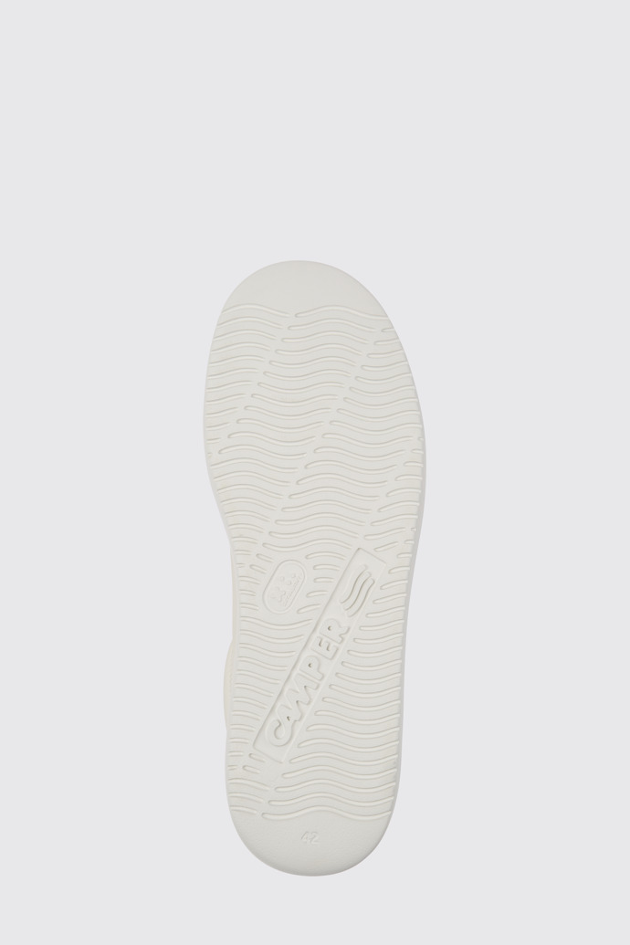 The sole of Twins White leather and suede sneakers