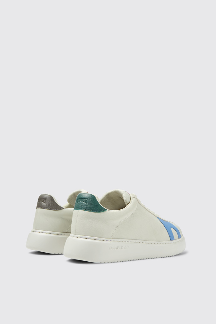 Twins Sneakers blancos de piel sin teñir y ante para hombre