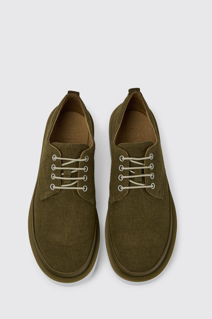 Overhead view of Wagon Green shoes for men