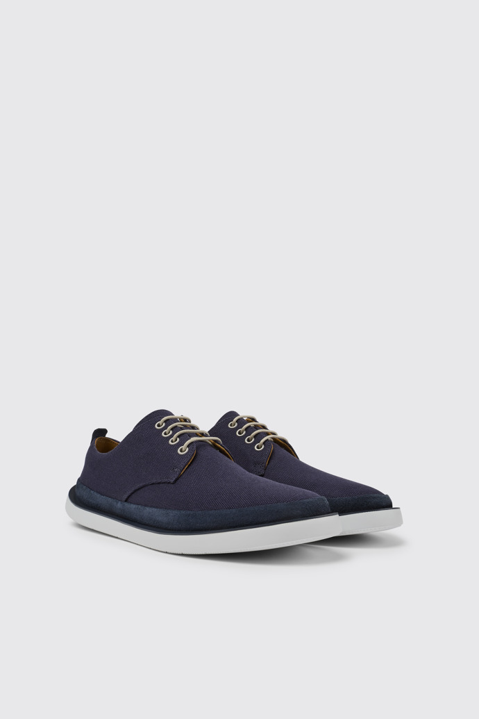Front view of Wagon Blue shoes for men