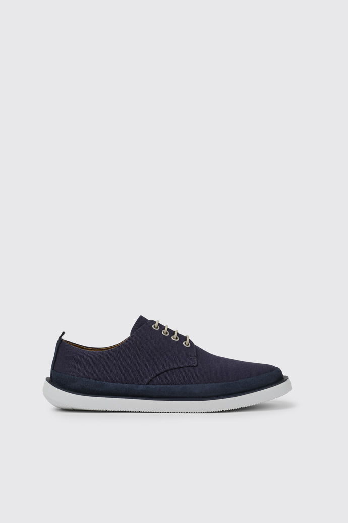 Side view of Wagon Blue shoes for men