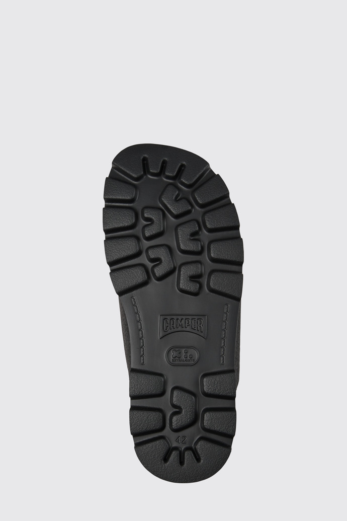 The sole of Brutus Sandal Black men's sandals