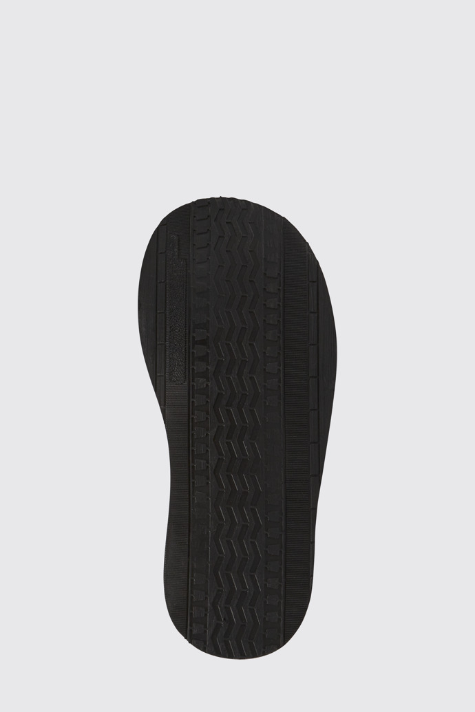 The sole of Brothers Polze Black leather shoes for men