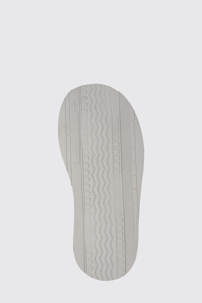 The sole of Brothers Polze White leather shoes for men