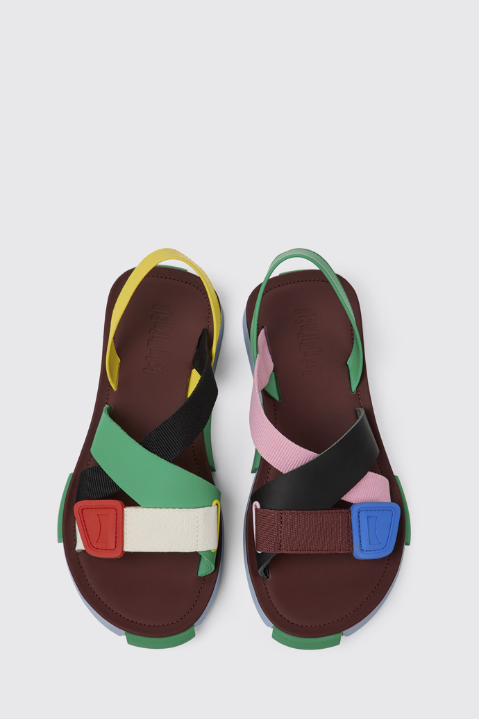 Twins Sandales en cuir multicolore pour homme