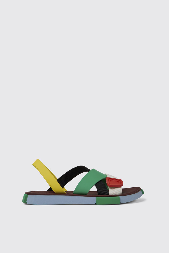 Twins Sandales en cuir multicolore pour homme