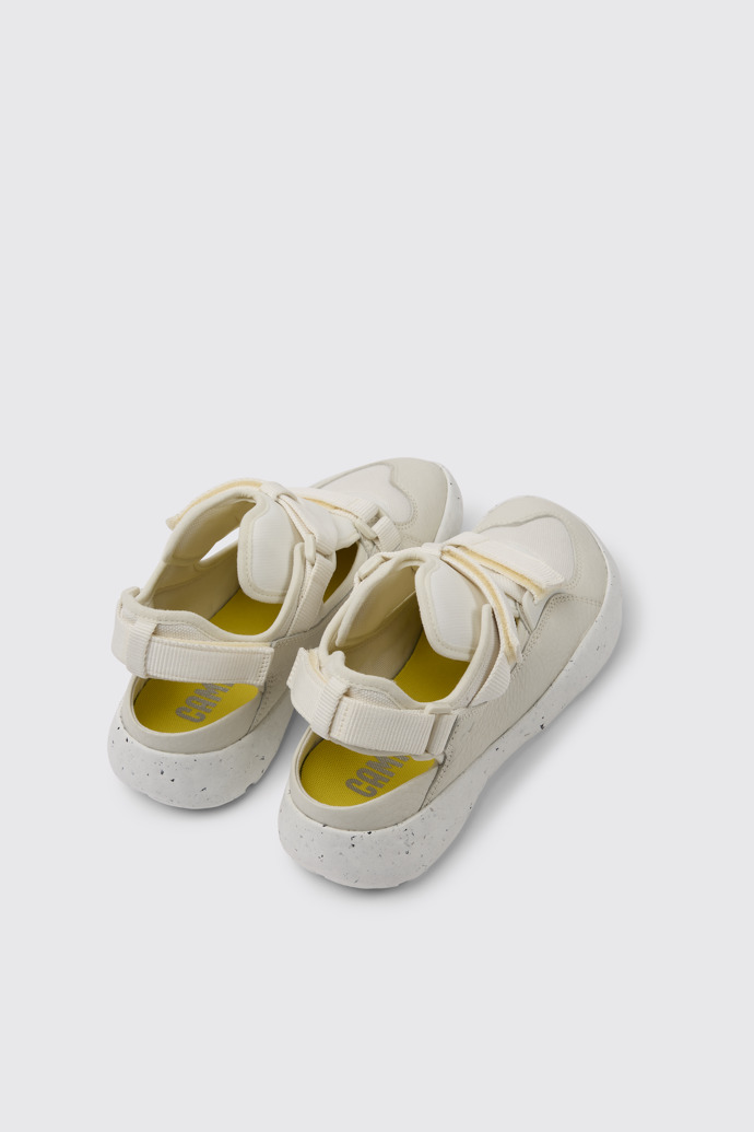 Back view of Peu Stadium White semi-open sneakers for men