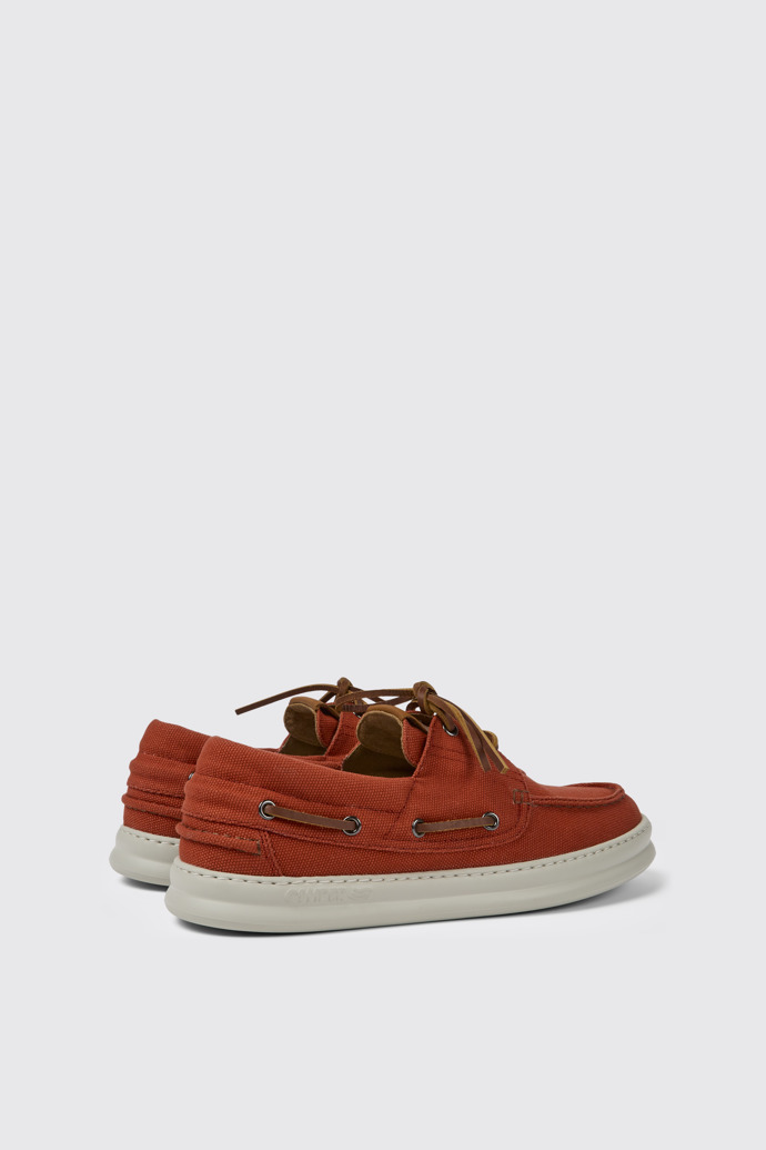 Back view of Runner Red recycled cotton shoes for men