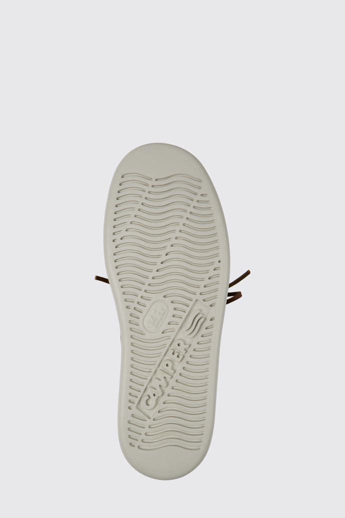 The sole of Runner Blue recycled cotton shoes for men