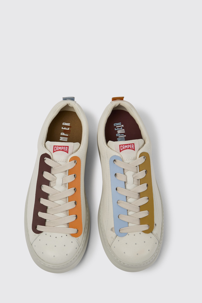 Twins Wielokolorowe sneakersy ze skóry