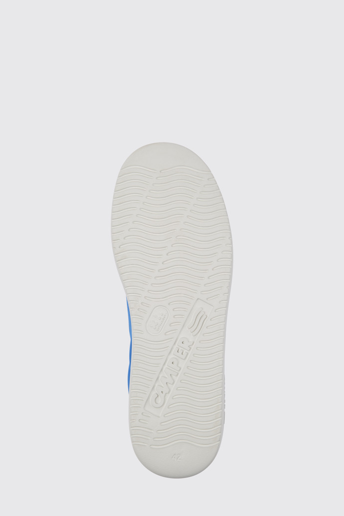 The sole of Runner K21 Blue and white recycled polyester sneakers for men