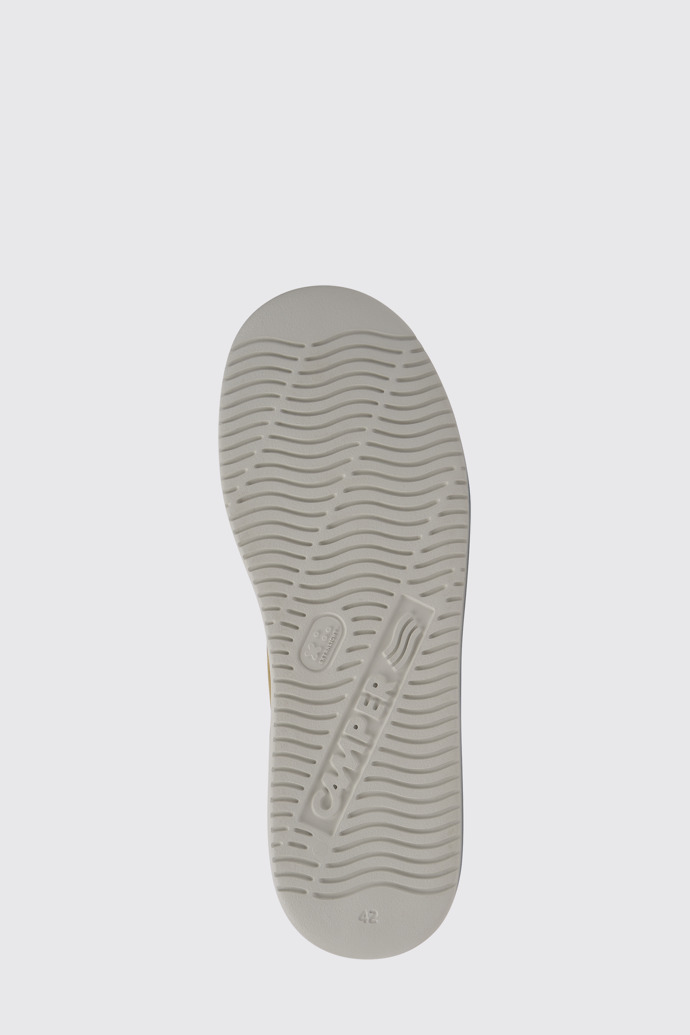 The sole of Runner K21 Brown, orange, and beige sneakers for men