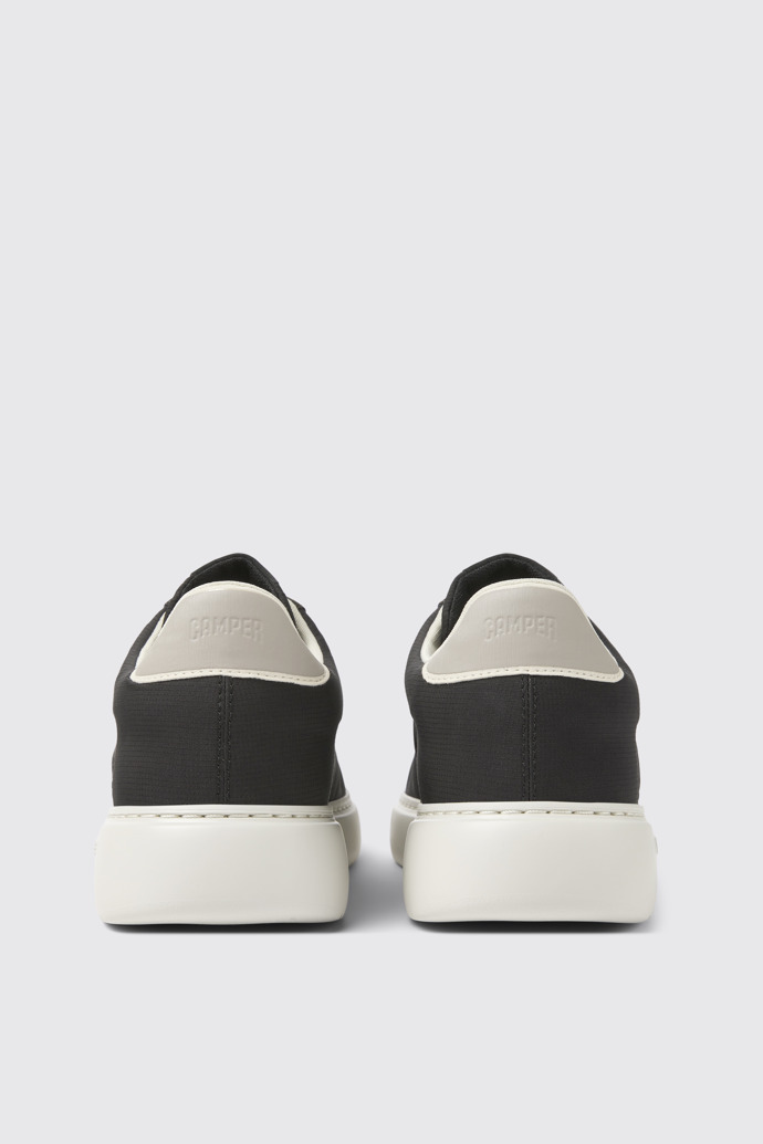 Back view of Runner K21 Black, grey, and white sneakers for men