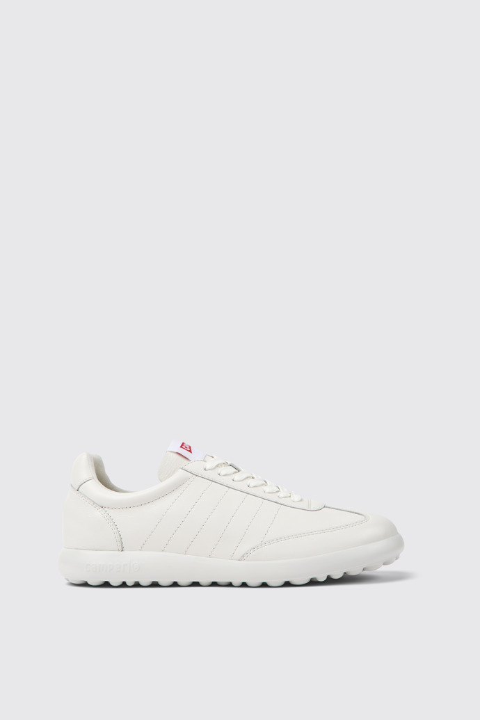 Side view of Pelotas XLite White leather sneakers for men