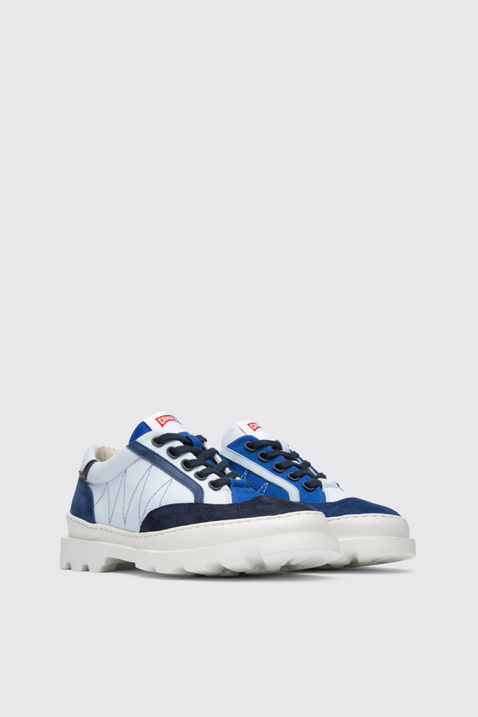 Front view of Twins Blue lace-up sneakers