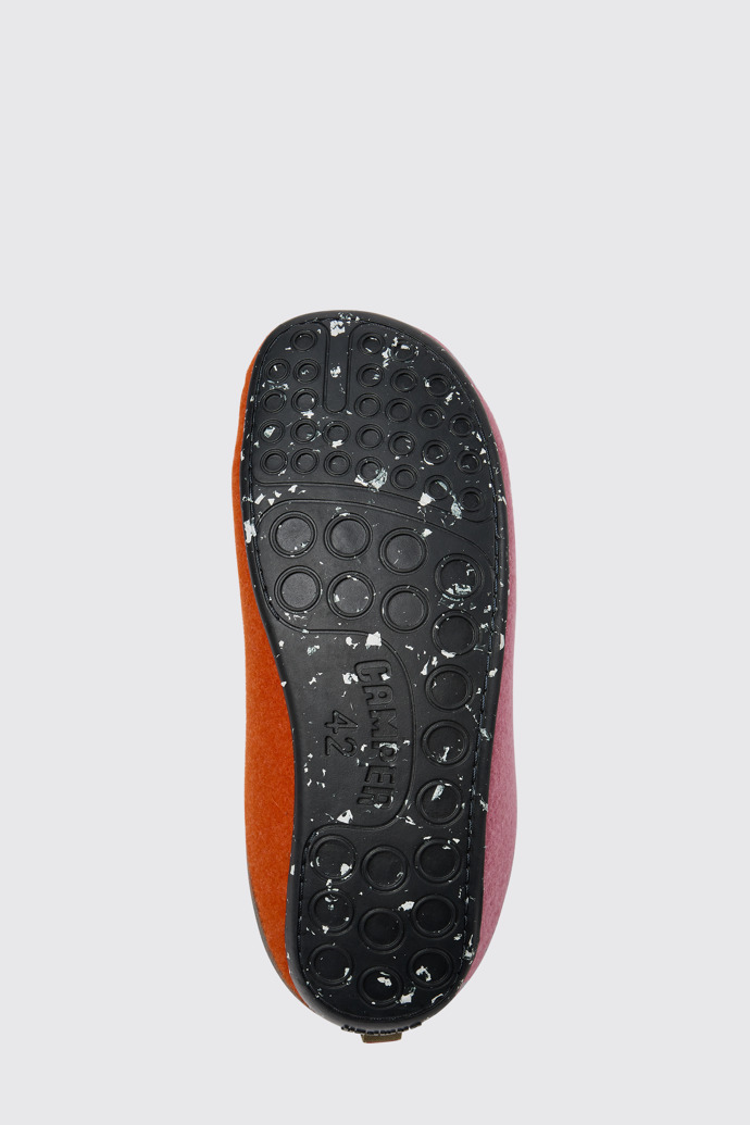 The sole of Twins Multicolored wool men’s slippers