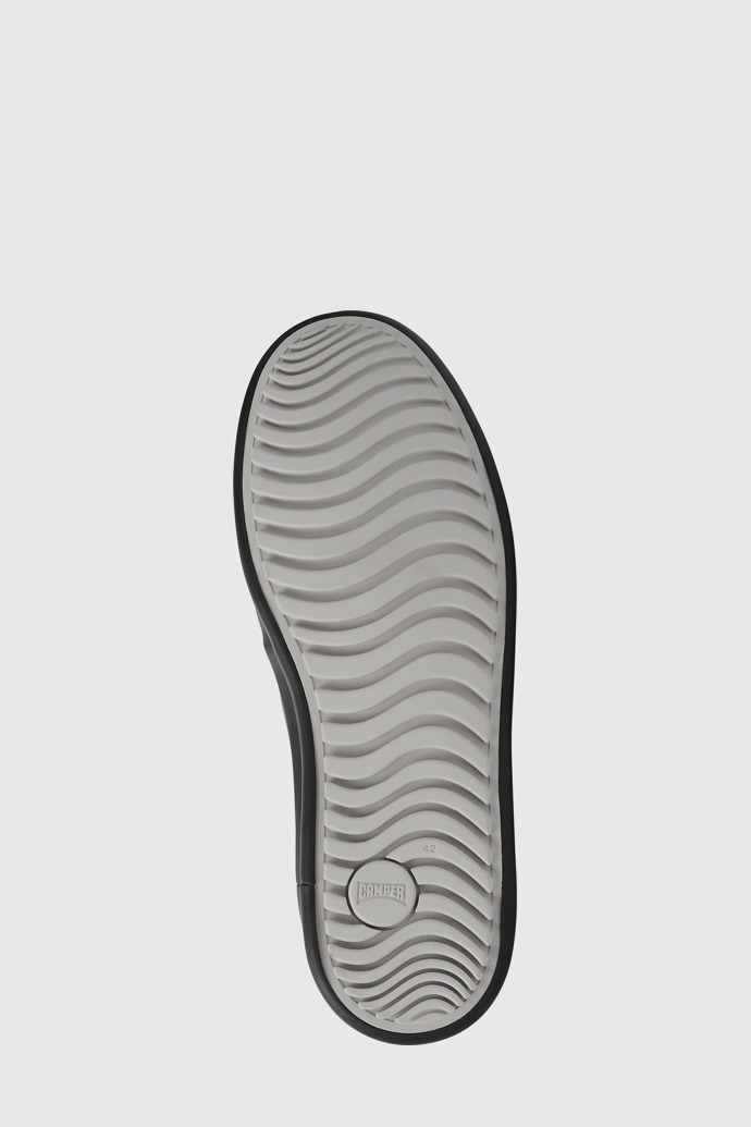 The sole of Chasis Black Leather Shoes for Men.