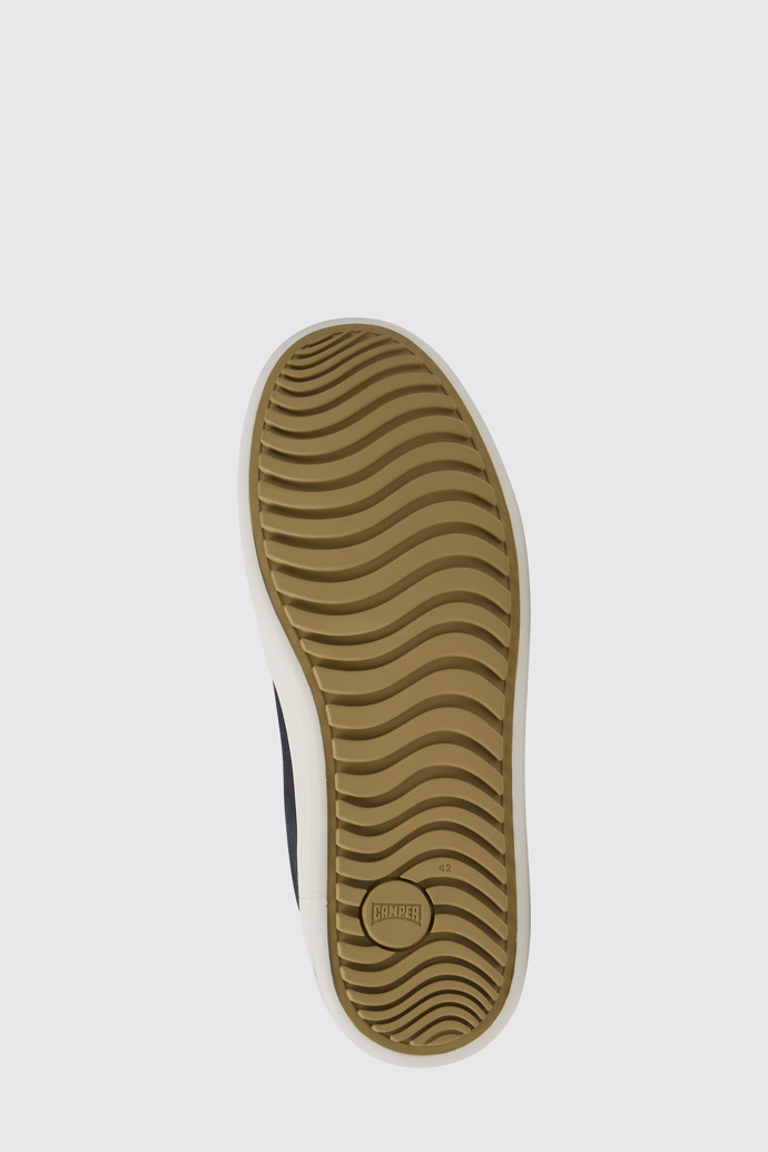 Chasis Blauer Herrenschuh aus Nubukleder