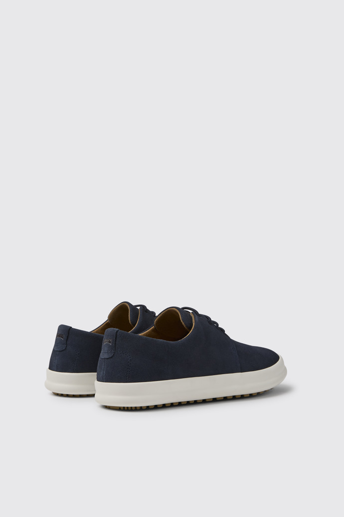 Chasis Blauer Herrenschuh aus Nubukleder