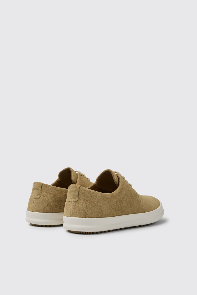 Back view of Chasis Beige nubuck shoes for men