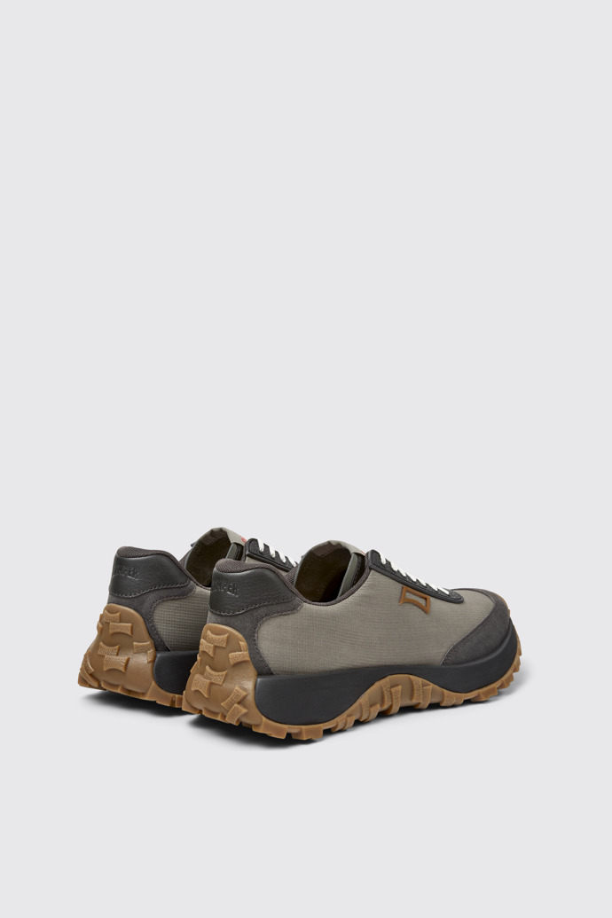 Back view of Drift Trail Gray Textile and Nubuck Shoes for Men.